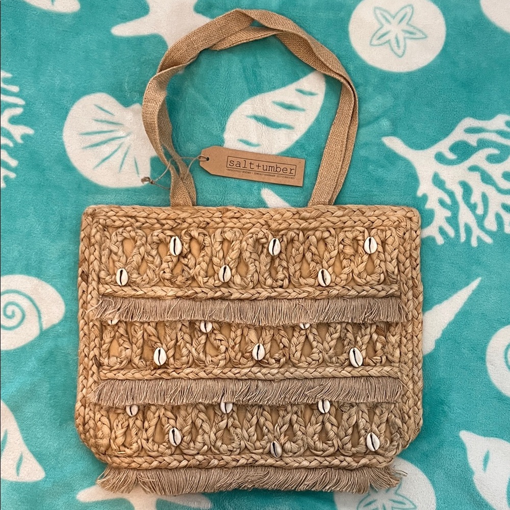 Isla Jute Seashell Tote